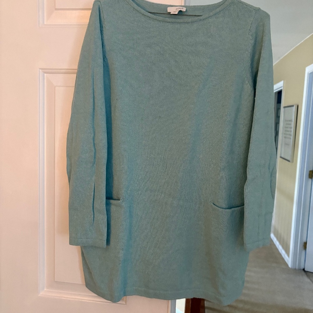 Soft Green Cotton Sweater ( XS)  - J Jill